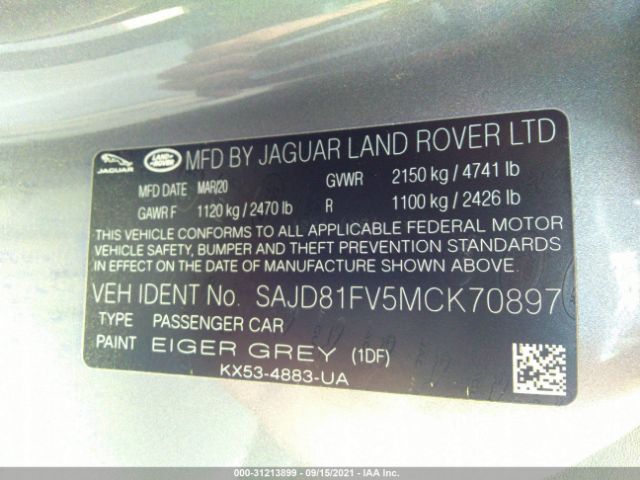 Jaguar F-type 2021